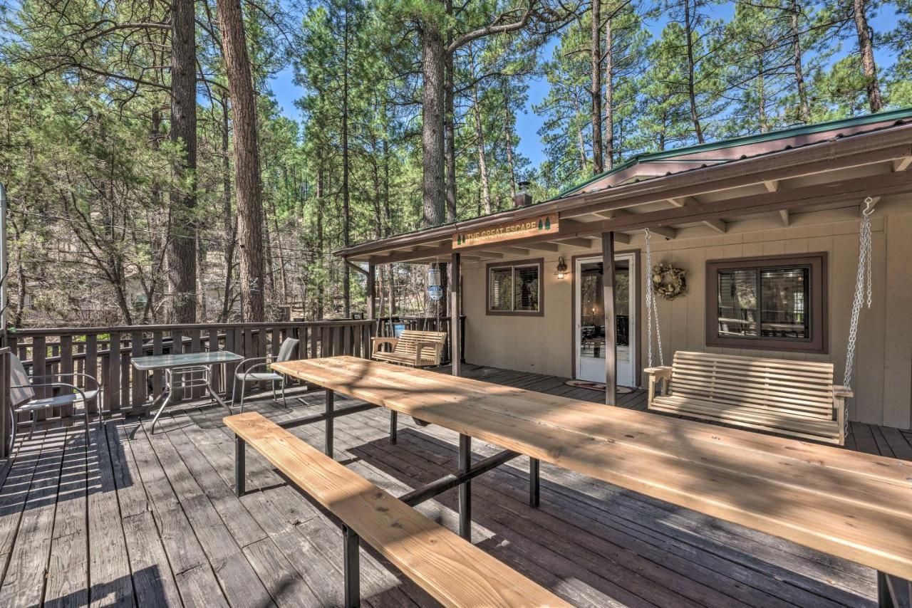 Tranquil Cabin With Stream And Deck Near Dtwn Ruidoso! Ngoại thất bức ảnh